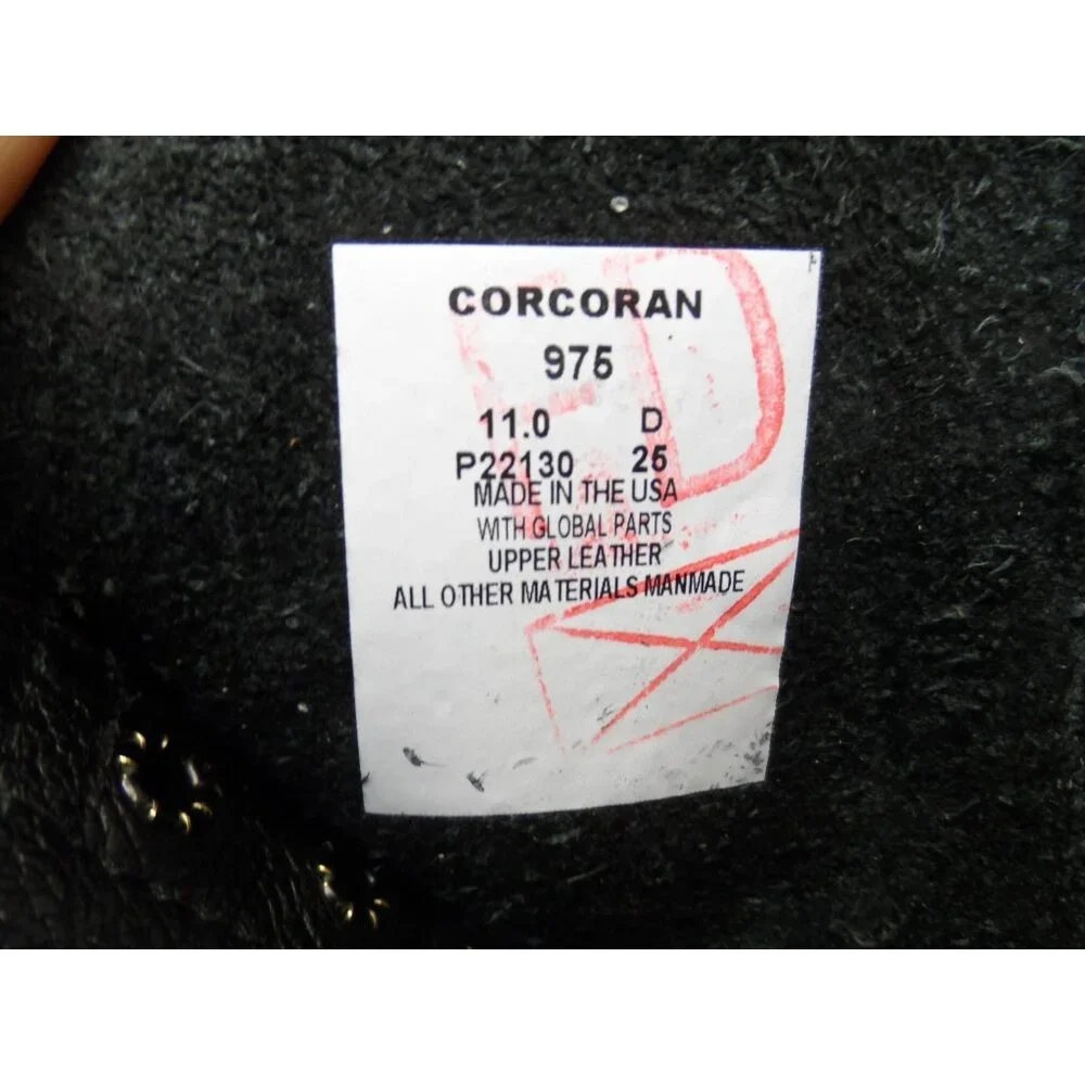 Corcoran Men's 10" Leather Jump Boots 975 *Made in USA* Black Size 11D - Picture 10 of 10